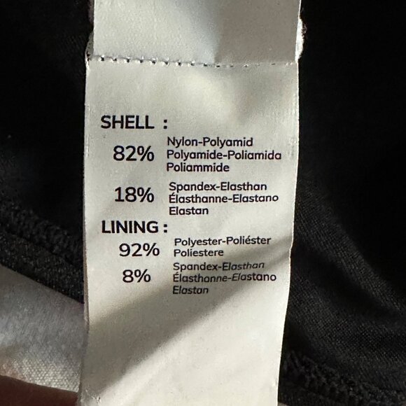 CUPSHE Womens 2PC Swimsuit M Black Scalloped V Neck Crisscross Tie Bikini - Picture 7 of 9